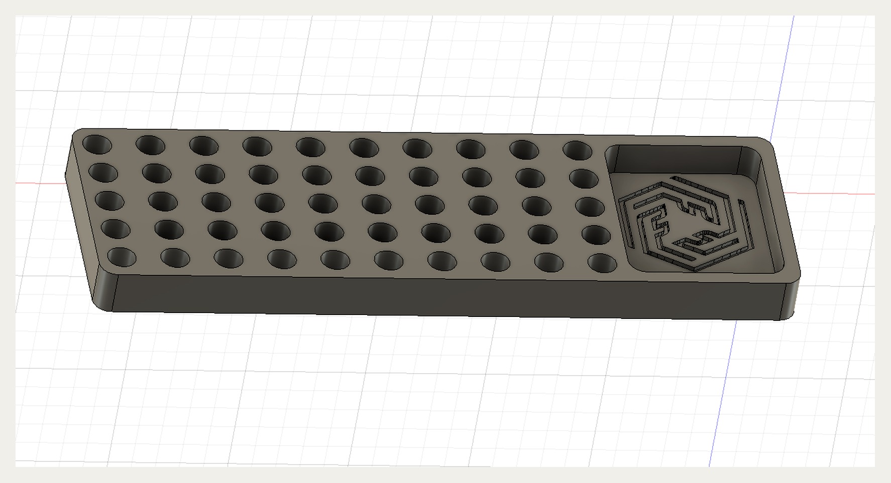 Plateau 50 postes : modèle 3D